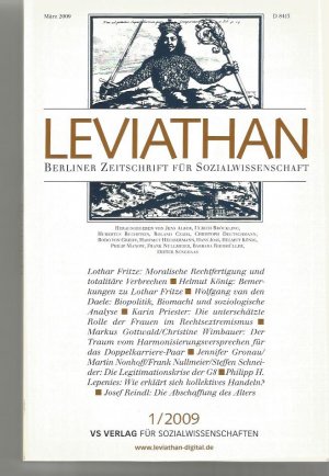 gebrauchtes Buch – Alber, Jens u – Leviathan. Berliner Zeitschrift für Sozialwissenschaft Heft 1 / 2009