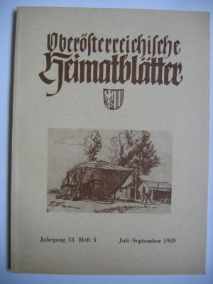 antiquarisches Buch – Oberösterreichische Heimatblätter, 13. Jg., Heft 3