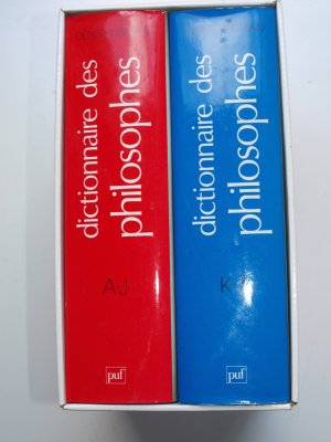 Dictionnaire des philosophes. 2 Bände. Bd. 1: A-J; Bd. 2: K-Z.