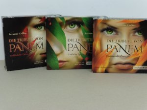 3 Hörbücher - Die Triologie: Die Tribute von Panem. - Tödliche Spiele / Gefährliche Liebe / Flammender Zorn.