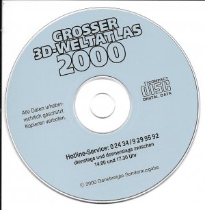 gebrauchtes Spiel – Großer 3D-Weltatlas 2000 (Atlas)