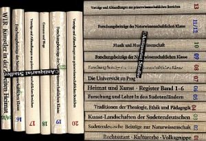 Schriften der Sudetendeutschen Akademie der Wissenschaften und Künste. Band 1 - 20 in 18 Bänden. Im Auftr. des Präsidiums der Sudetendeutschen Akademie […]