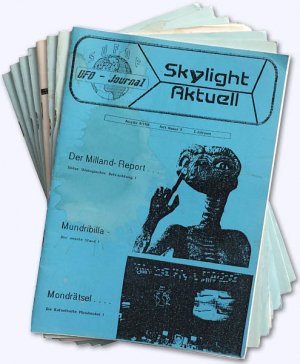 Skylight Aktuell. Ausgabe 4 (1988), 10, 11, 12 (nur Kopie!), 13, 15, 16 und 17 (1990/91). Ein Amateurastronom / Amateurastronomen auf der Spur des UFO […]