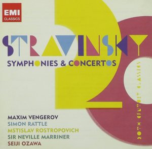 gebrauchter Tonträger – Strawinsky, Igor  – Strawinsky: Symphonien & Konzerte / Maxim Vengerov, Michael Collins, Michel Beroff, Northern Sinfonia Orchestra, City of Birmingham Symphony Orchestra, London Symphony Orchestra, Mstislav Rostropovich, Simon Rattle, Franz Welser-Möst [Doppel-CD]