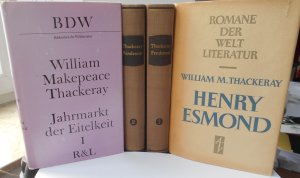 Schönes Konvolut William Makepeace Thackeray 3 Titel: Jahrmarkt der Eitelkeit. 2 Bde. // Die Geschichte des Pendennis. 2 Bde. // Henry Esmond.