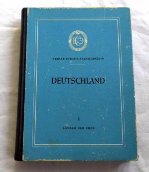 antiquarisches Buch – Steinitz Kuczynski – Deutschland - 1 Länder der Erde (1953) Grosse Sowjet-Enzyklopädie