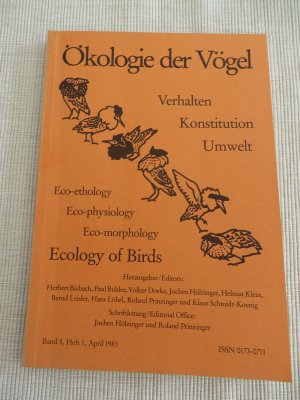 Ökologie der Vögel, Band 5, Heft 1