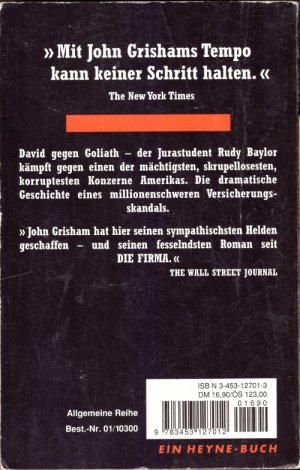 gebrauchtes Buch – John Grisham – Der Regenmacher