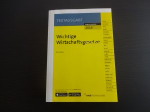 gebrauchtes Buch – Autoren Kollektiv – Wichtige Wirtschaftsgesetze