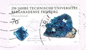 Brief mit Briefmarke Bundesrepublik Deutschland: MiNr. 3198 - 250 Jahre Technische Universität Bergakademie Freiberg