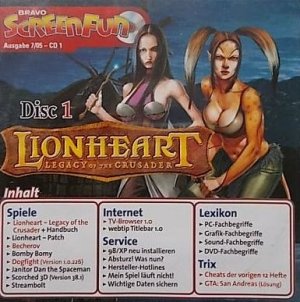 gebrauchtes Spiel – Lionheart - Legacy of the Crusader (Bravo-Screenfun 7/05 ,2 CDs)