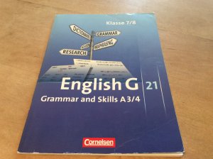 gebrauchtes Buch – Blombach, Joachim; Dengler – English G 21 - Ausgabe A / Band 3/4: 7./8. Schuljahr - Grammar and Skills