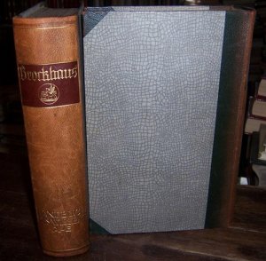 antiquarisches Buch – f. a. brockhaus in leipzig  – brockhaus handbuch des wissens von a. bis z. in vier bänden (so komplett).