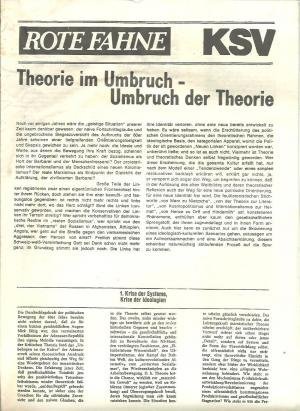 Theorie im Umbruch - Umbruch der Theorie