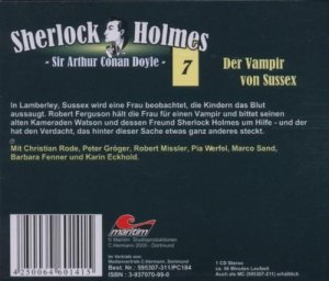 gebrauchtes Hörbuch – Arthur Conan Doyle – Sherlock Holmes 7 - Der Vampir von Sussex