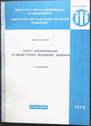 gebrauchtes Buch – Blicharski J.S – Effekty interferencyjne w magnetycznym resonansie jadrowym