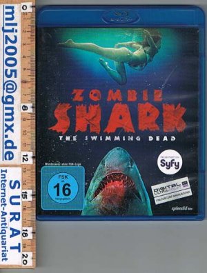 gebrauchter Film – Zombie Shark. The Swimming Dead (blue ray disc). 86 min. Deutsch / Englisch. Horror Science Fiction.