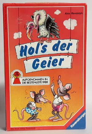 gebrauchtes Spiel – Alex Randolph – Hol's der Geier A6 von Alex Randolph 1988 Ravensburger Spieleverlag - ab 10 Jahren - für 2 bis 5 Spieler - Spieledauer 20 Minuten