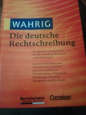 ISBN 9783577101776 "Wahrig Die Deutsche Rechtschreibung" – Gebraucht ...