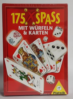 neues Spiel – 175 x Spaß mit Würfel + Karten Piatnik 630408 - ab 12 Jahren - für 2 bis 10 Spieler - Spieldauer 5 - 30 Minuten