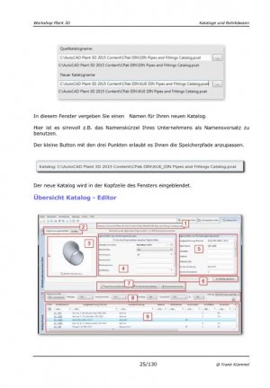 neues Buch – Frank Kümmel – Plant 3D Rohrklassen und Kataloge