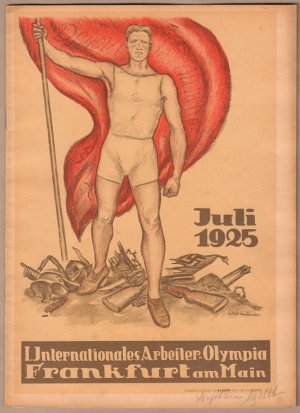 antiquarisches Buch – Wildung, Fr., J – I. Internationales Arbeiter-Olympia Frankfurt am Main, 1. Jahrgang, Juli 1924 - Juni 1925 (9 Hefte).