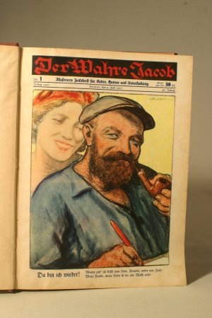 Der wahre Jakob. Illustrierte Zeitschrift für Satiere, Humor und Unterhaltung. Jahrgang 1927 Heft 1 bis 13 und Jahrgang 1928 Heft 1 bis 26 (39 Hefte komplett […]