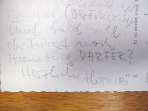 Handgeschriebene farbige Bildpostkarte aus Traunkirchen ( Salzkammergut), datiert vom 23. Mai (19)69, postalisch gelaufen.