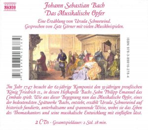 neues Hörbuch – Das Musikalische Opfer - Johann Sebastian Bach [2 Audio CDs]