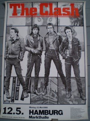 The Clash (Poster, Plakat, Tourposter, Konzertplakat), 1980, (Keine LP/CD/Vinyl), London Calling, Live