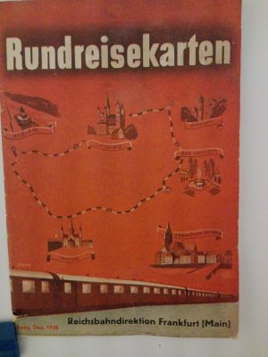 antiquarisches Buch – Reichsbahndirektion Frankfurt  – Rundreisekarten