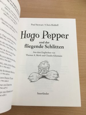 gebrauchtes Buch – Stewart, Paul; Riddell – Aberwitzige Abenteuer / Hugo Pepper und der fliegende Schlitten - Aberwitzige Abenteuer Band 3