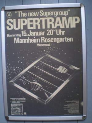 Supertramp, Poster, Plakat, Tourposter, Konzertplakat, 1976, Crime of the Century, Crisis? What Crisis? (Keine LP/CD/Vinyl)