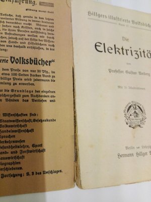 antiquarisches Buch – Gustav Amberg – Die Elektrizität