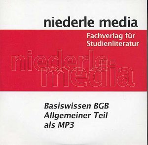 neues Hörbuch – Jan Wendorf – niederle media - Basiswissen BGB AT als MP3 (MP3 CD)