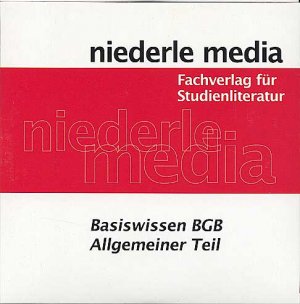 neues Hörbuch – Jan Wendorf – niederle media - Basiswissen BGB Allgemeiner Teil