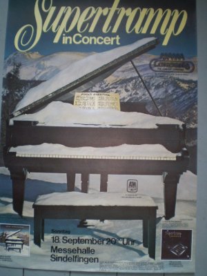 Supertramp, Plakat, Poster, Konzertplakat, Tourposter, no LP/CD/Vinyl, Crime of the Century, 1977