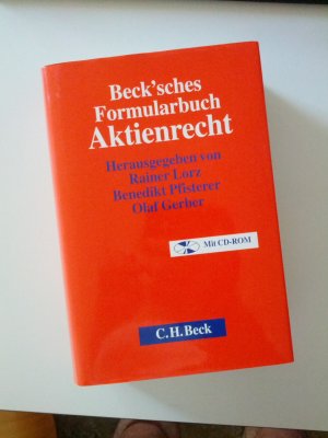 gebrauchtes Buch – Rainer LORZ, Benedikt PFISTERER – Beck´sches Formularbuch Aktienrecht