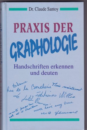 gebrauchtes Buch – Dr. Santoy – Praxis der Graphologie - Handschriften erkennen und deuten