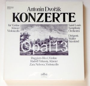 Konzerte für Violine, Klavier, Violincello Saint Louis Symphony Orchestra, Dirigent Walter Susskind. Ruggiero Ricci, Rudolf Firkušný, Zara Nelsova