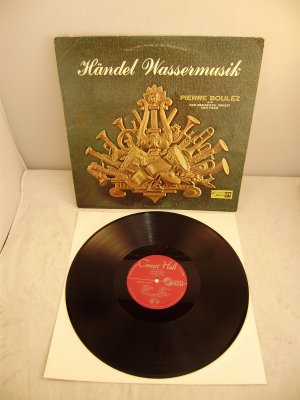 gebrauchter Tonträger – Händel Wassermusik Pierre Boulez LP