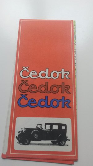 gebrauchtes Buch – Cedok – Cedok Straßenkarte Tschechoslowakei Kartografie 1978