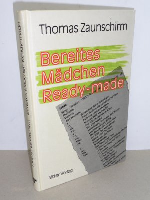 gebrauchtes Buch – Thomas Zaunschirm – 100 Jahre Marcel Duchamp / Bereites Mädchen /Ready-made