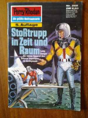 Perry Rhodan Risszeichnung Nr.268 Stoßtrupp in Zeit und Raum 5.Auflage Verlag Pabel 1987