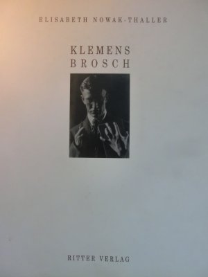 gebrauchtes Buch – Elisabeth Nowak-Thaller – Klemens Brosch 1894-1926