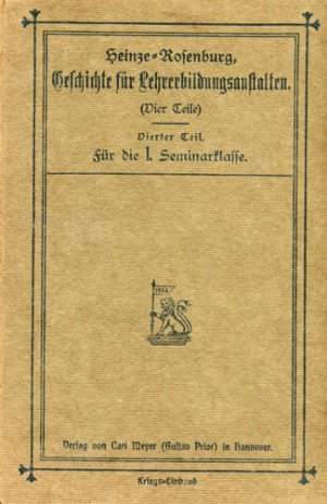 Die Geschichte für Lehrerbildungsanstalten für 1. Seminarklasse, Teil 4