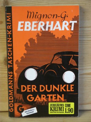 gebrauchtes Buch – Mignon-G Eberhart – "Der dunkle Garten" Kriminalroman