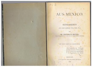 Aus Mexico. Reiseskizzen aus den Jahren 1874 und 1875