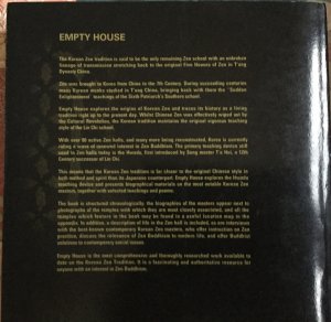 gebrauchtes Buch – Verebes Chris – Empty House - Zen Masters and Temples of Korea