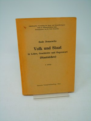 Volk und Staat in Lehre, Geschichte und Gegenwart (Staatslehre)